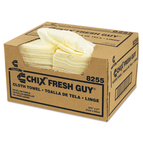 Fresh Guy Towels, 13 1/2 X 13 1/2, Yellow, 150/carton