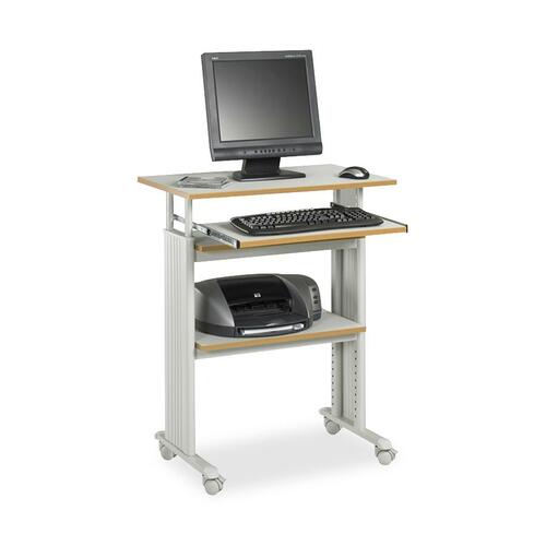 Adjustable Height Stand-Up Workstation, 29w X 22d X 49h, Gray