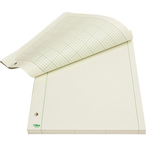 Engineering Computation Pad, 8 1/2 X 11, Green, 200 Sheets