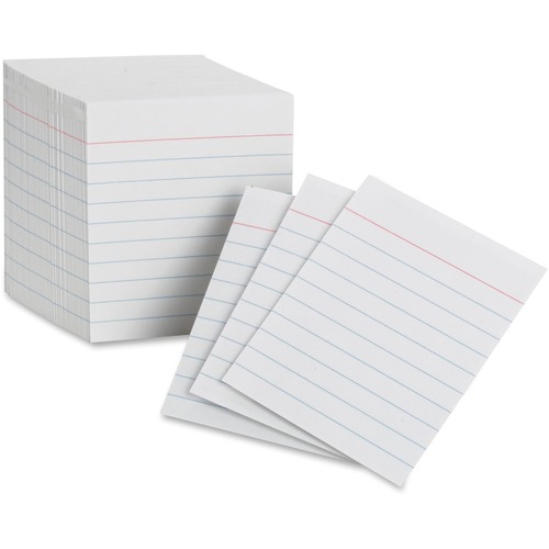 Mini Index Cards, 7.5 Pt., 85 lb., Ruled, 200/PK, White