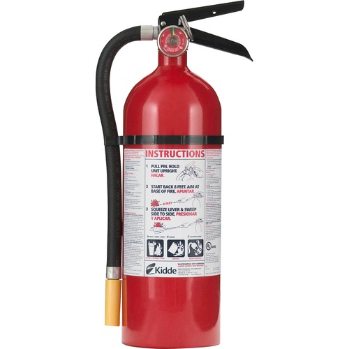 Fire Extinguisher,Rechargeable,Impact Resistant,5.5 lb,Red