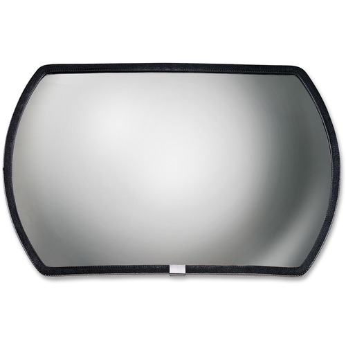 Convex Mirror, Round Rectangular Glass, 15"x24"