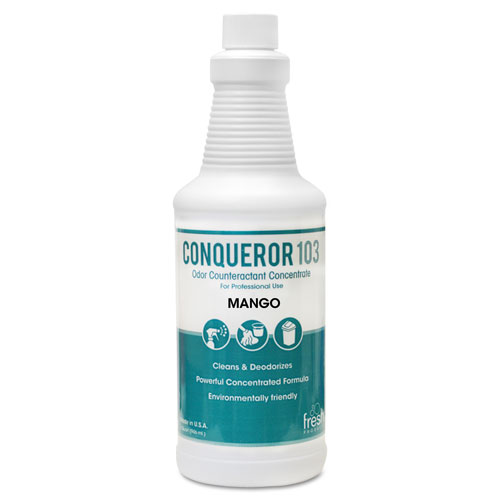 CONQUEROR 103 ODOR COUNTERACTANT CONCENTRATE, MANGO, 32 OZ BOTTLE, 12/CARTON