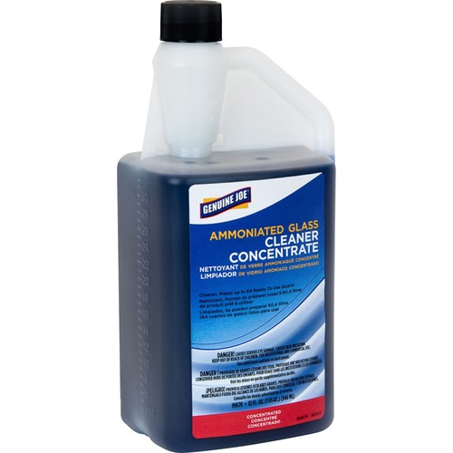 Genuine Joe  Glass Cleaner,Concentrate,Portion Control Bottle,32 oz,DBE