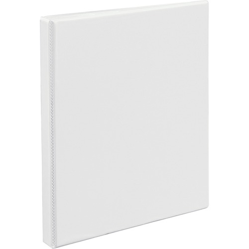 Heavy-Duty Non Stick View Binder W/slant Rings, 1/2" Cap, White