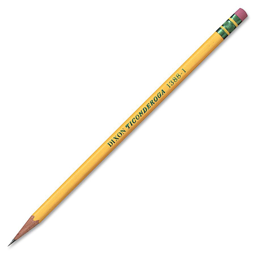 Woodcase Pencil, B #1, Yellow, Dozen