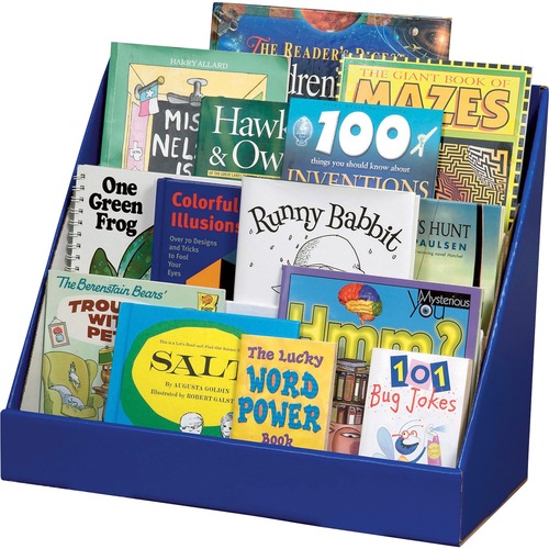 Book Shelf, Classroom Keeper, 3 Tiered, 17"x20"x10", Blue