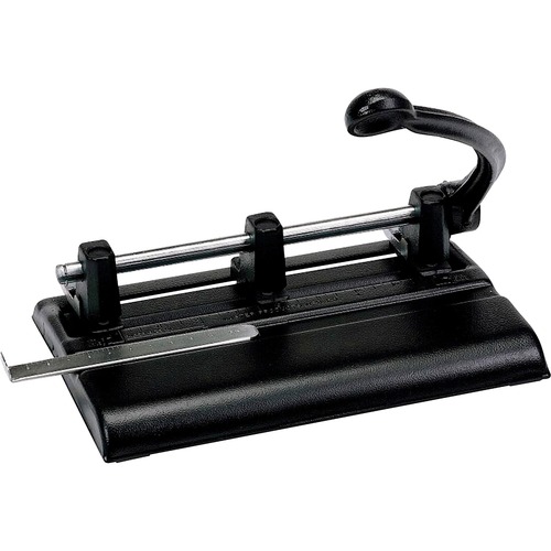 40-Sheet Lever Action Two- To Seven-Hole Punch, 13/32" Holes, Black