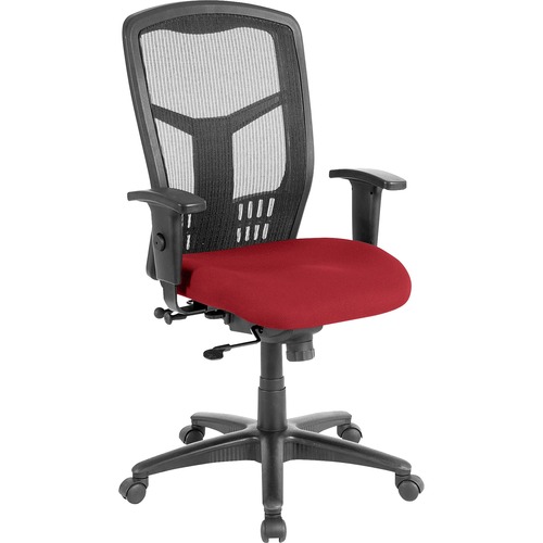 Exec High-Back Swivel Chair, 28-1/2"x28-1/2"x45", Real Red