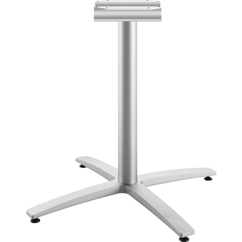 BETWEEN SEATED-HEIGHT X-BASE FOR 30-36" TABLE TOPS, 26.18W X 29.57H, SILVER