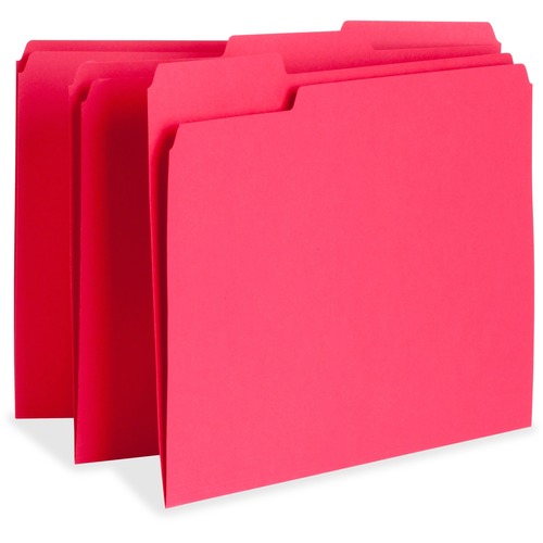 File Folder,1-Ply,1/3 Cut Assorted Tabs,Letter,100/BX,RD