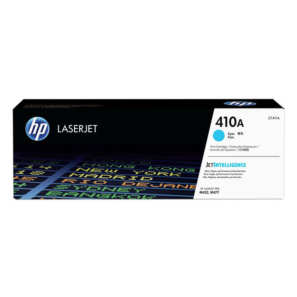 Hewlett-Packard  Toner Cartridge, HP410A, 2300 Page Yield, Cyan