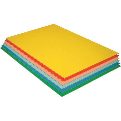 Foam Board, 20"x30", 3/16" Thick, 12/PK, Assorted