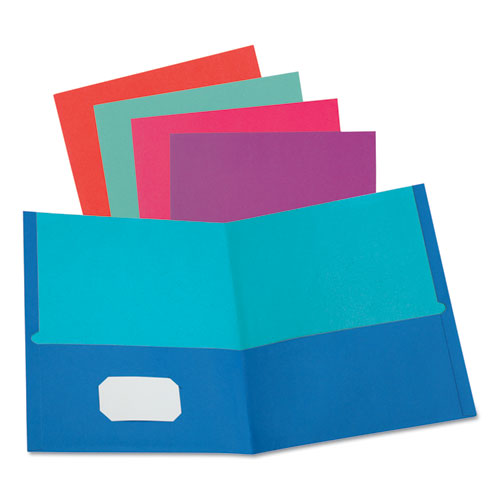 TWISTED TWIN TEXTURED POCKET FOLDERS, LETTER, ASSORTED, 10/PK, 20 PK/CT