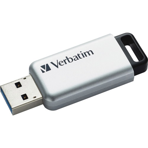 Store 'n' Go Secure Pro Usb 3.0 Flash Drive W/aes 256 Encryption, 64gb, Silver