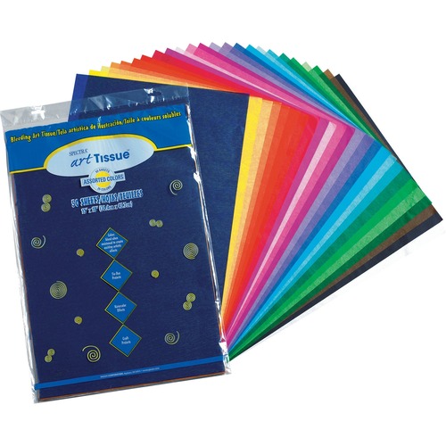 Spectra Art Tissue, 10 Lbs., 12 X 18, 10 Assorted Colors, 50 Sheets/pack