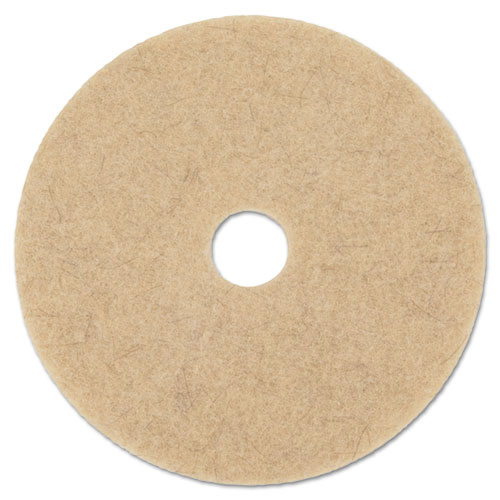 NATURAL HOG HAIR BURNISHING FLOOR PADS, 19" DIAMETER, 5/CARTON