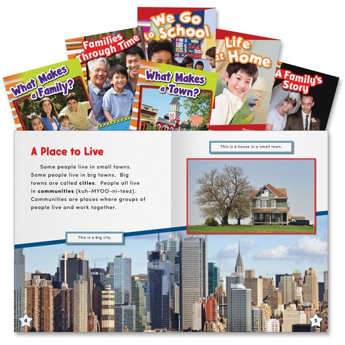 Social Studies Set, Community/Family, Grade K-3, 6 BK/ST