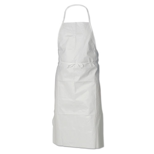 A40 Liquid/particle Protection Apron, Film Laminate, White, 28 X 40, 100/carton