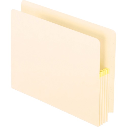 Convertible File, Straight Cut, 3 1/2 Inch Expansion, Letter, Manila, 25/box