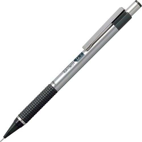 M-301 Mechanical Pencil, 0.7 Mm, Stainless Steel W/black Accents Barrel