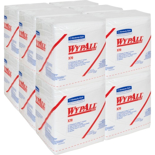 X70 Cloths, 1/4 Fold, 12 1/2 X 12, White, 76/pack, 12 Packs/carton