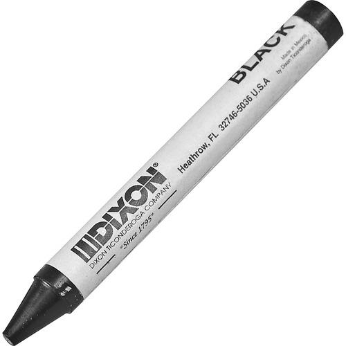 Marking Crayons, Nontoxic Wax, 5"x9/16", 12/DZ, Black