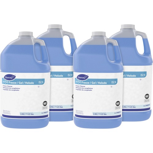Diversey Care  Freezer Cleaner, Ready to Use, 1Gal, 4/CT, Blue