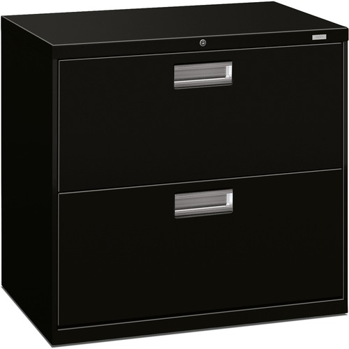 600 Series Two-Drawer Lateral File, 30w X 19-1/4d, Black