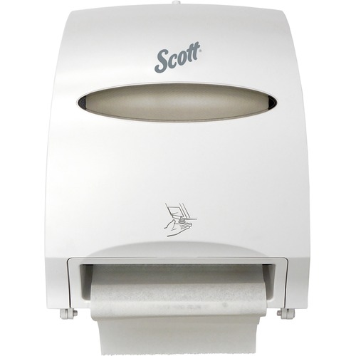ESSENTIAL ELECTRONIC HARD ROLL TOWEL DISPENSER, 12.7W X 9.572D X 15.761H, WHITE