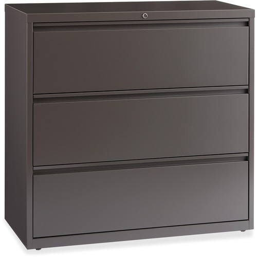 Lateral File, 3-Drawer, 42"x18-5/8",40-1/4", Medium Tone