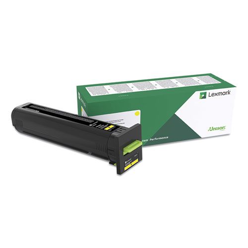 Lexmark CX825 CX860 Extra High Yield Yellow Return Program Toner Cartridge for US Government (22000 Yield) (TAA Compliant Version of 82K1XY0)