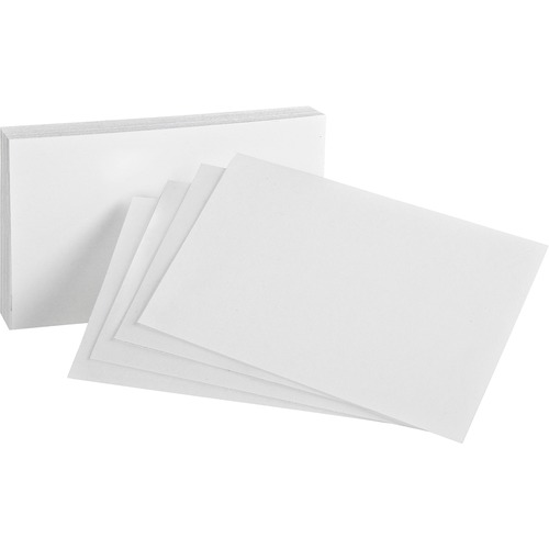 Index Cards, Blank, 4"x6", 500/BD, White