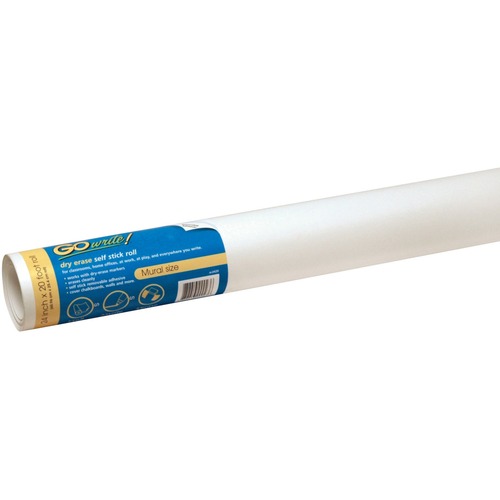 Dry-Erase Rolls, Adhesive, 24"x20', 6/RL, White