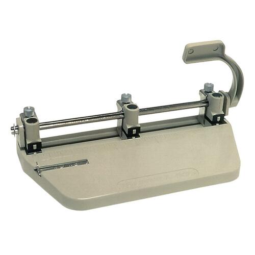 7520001393942, ADJUSTABLE MEDIUM-DUTY THREE-HOLE PUNCH, 1/4" HOLES, BEIGE