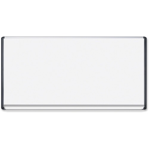 Porcelain Magnetic Dry Erase Board, 48x96, White/silver