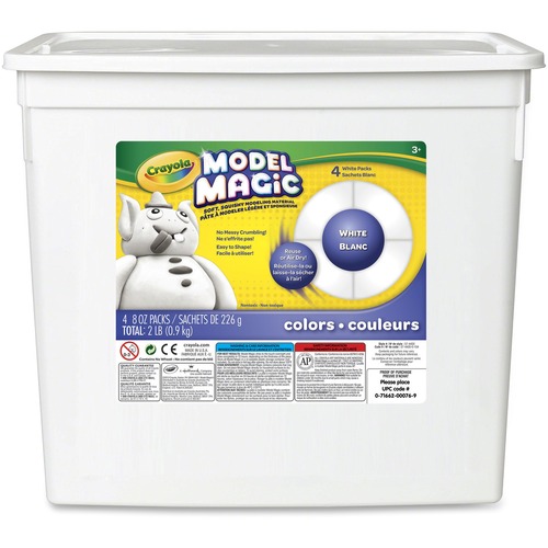 Model Magic Modeling Compound, 8 Oz Each Packet, White, 2 Lbs.