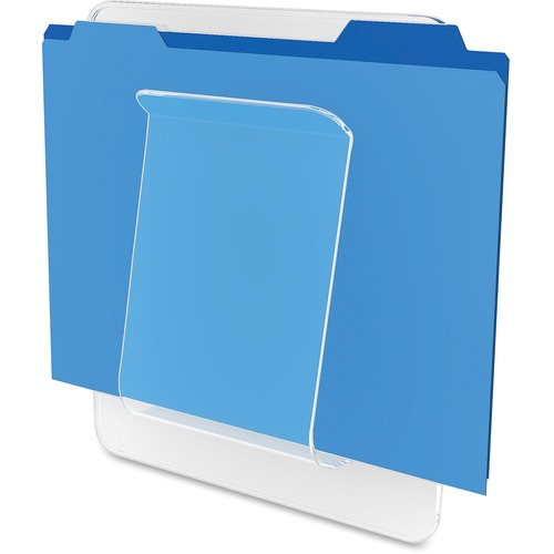 File/Chart Holder, 1 Compartment, 10"x2"x10-1/2", Clear
