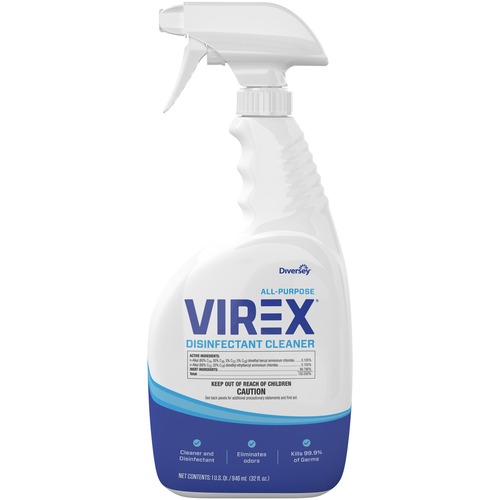 Virex All-Purpose Disinfectant Cleaner, Citrus Scent, 32 Oz Spray Bottle, 8/ct