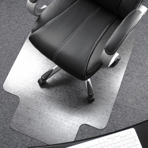 Chairmat, High Pile, 48"x53", Lip 10"x25", Clear