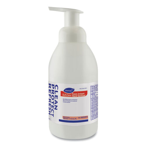 Soft Care Foam Instant Hand Sanitizer, 532ml Pump Bottle, Clear,alcohol,6/carton