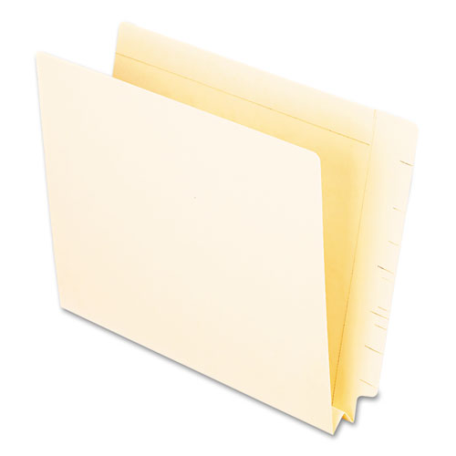 End Tab Expansion Folders, Straight Cut End Tab, Letter, Manila, 50/box
