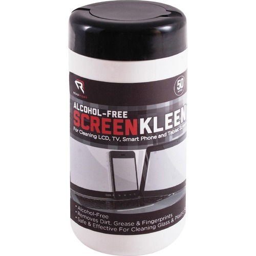 Screenkleen Monitor Screen Wet Wipes, Cloth, 5 1/4 X 5 3/4, 50/tub