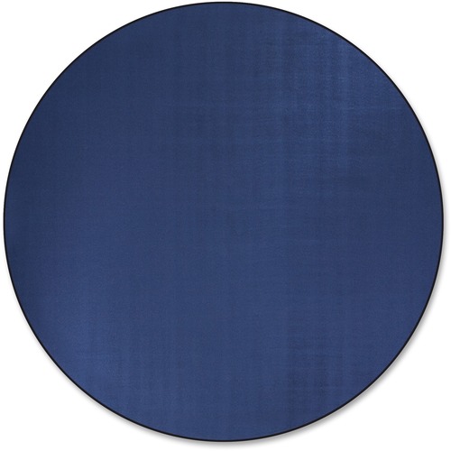 Traditional Rug, Solids, 6' Round, Royal Blue