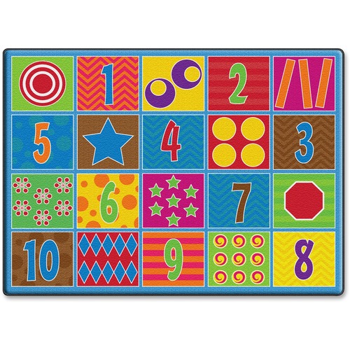 Counting Fun Numbered Rug, 6'x8'4, Multi