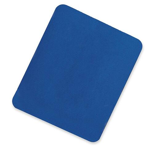 Mouse Pad, Cloth Surface,Rubber, 7-7/8"x9-3/8", Blue