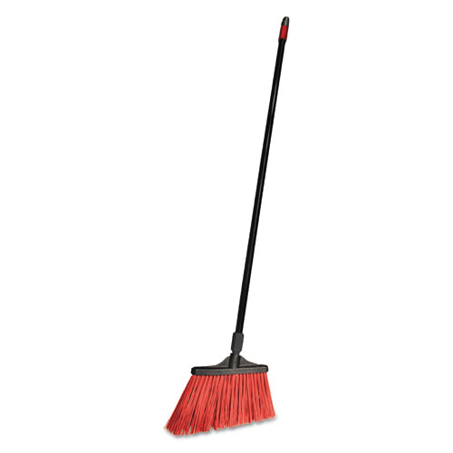 Maxistrong Angle Broom, Polypropylene Bristles, 56" Handle, Black, 6/carton