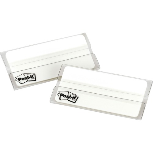 File Tabs, 2 X 1 1/2, Lined, White, 50/pack