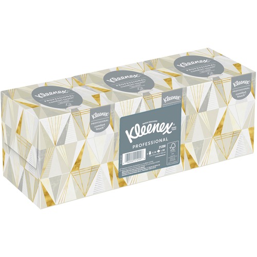 BOUTIQUE WHITE FACIAL TISSUE, 2-PLY, POP-UP BOX, 95/BOX, 3 BOXES/PACK