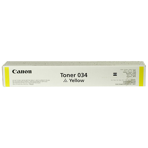 Canon (CRG-034) imageCLASS MF810Cdn MF820Cdn Yellow Toner Cartridge (7300 Yield)